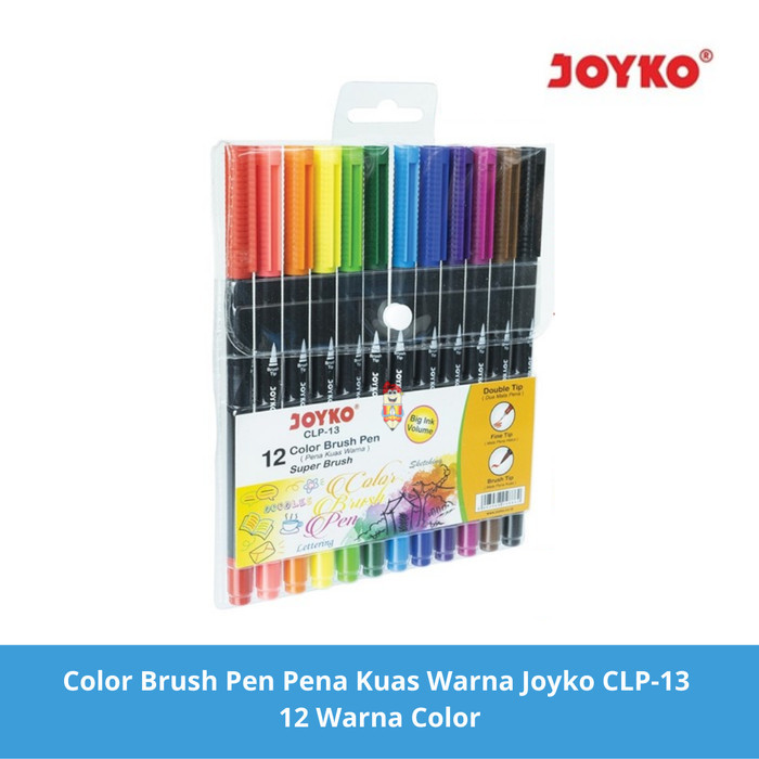 

Color Brush Pen Pena Kuas Warna Joyko CLP-13 12 Warna Color