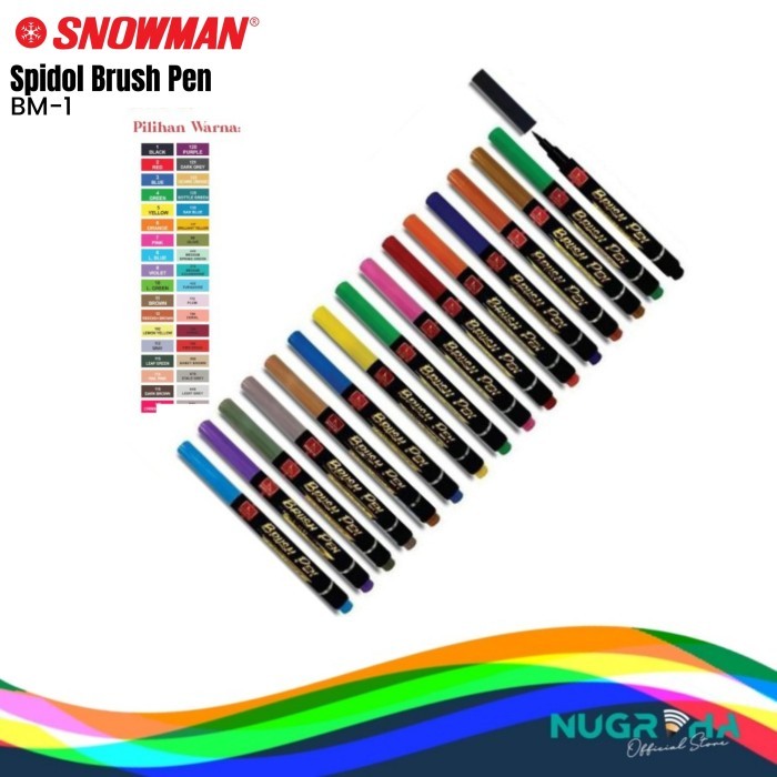 

Spidol Brush Pen Snowman BM-1