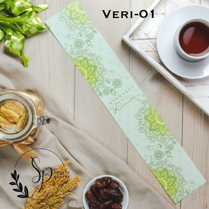 

Terlaris VERI -paperbelt pita toples sleeve parcel hampers lebaran idul fitri 1 SALE