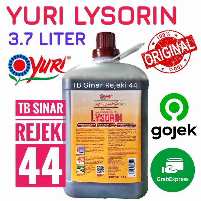 Yuri LYSORIN Jerigen 3.7 Liter Cairan KarboL Desinfektan Disinfektan