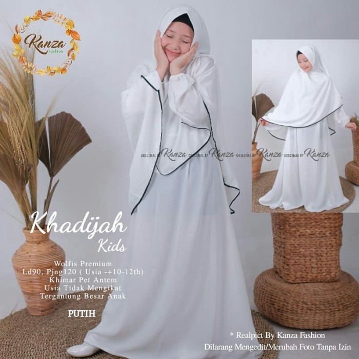 GAMIS PUTIH ANAK PEREMPUAN 12 TAHUN