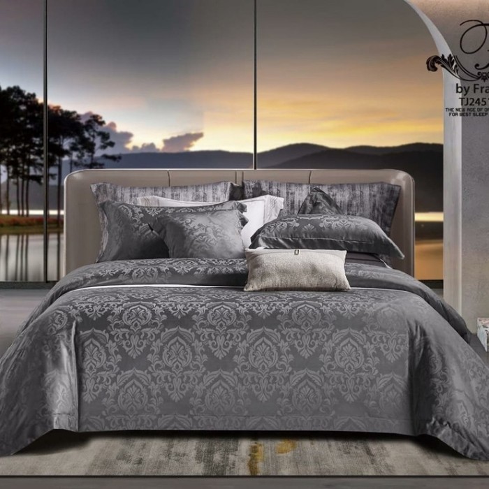 Terbaru Sprei Kingkoil Tencel / Sprei Kingkoil Sutra / Sprei Jacquard Tencel 1 Terlaris