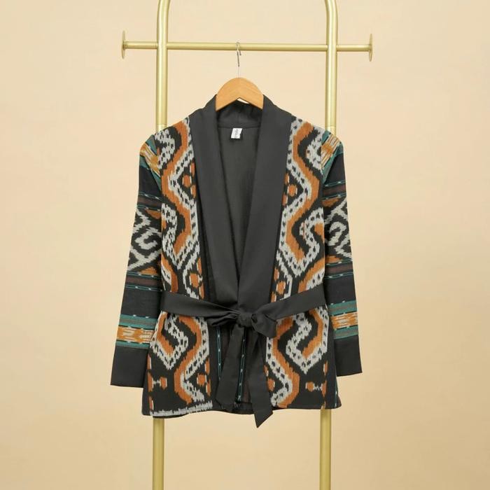 Spesial PromoTerbaruBest SellerTerlaris Balzer Tenun Outer Kimono Kain Tenun Blanket Jepara Pria