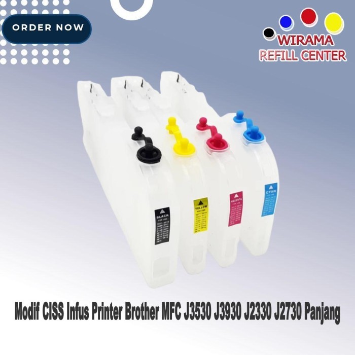 \\\\\] Modif CISS Infus Printer Brother MFC J3530 J3930 J2330 J2730 panjang