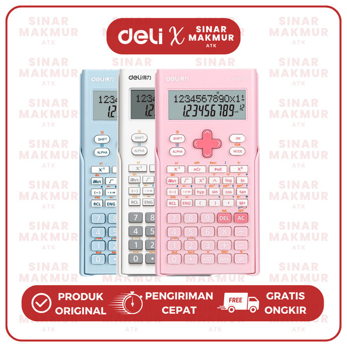 

Terlaris Scientific Calculator / kalkulator Ilmiah / Sekolah DELI 1700 (PCS) SALE