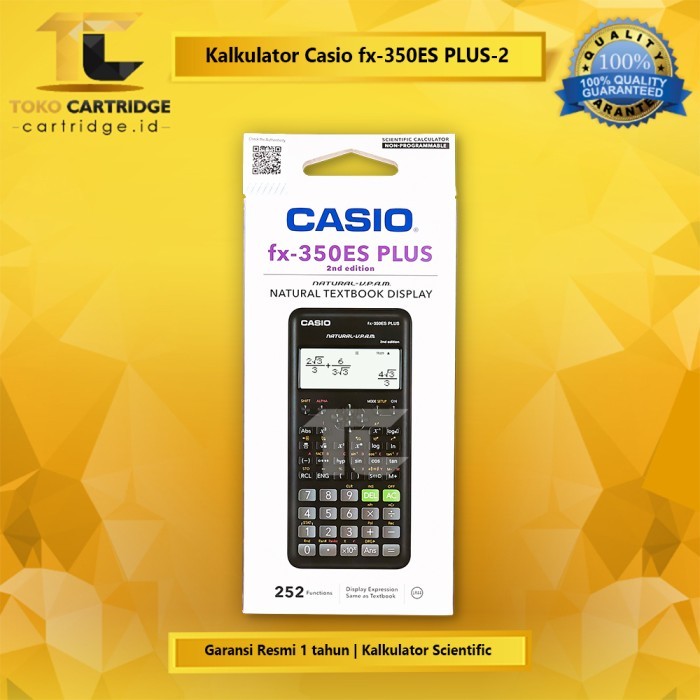 

Terlaris Calculator Casio fx 350ES PLUS-2 Scientific Kalkulator Ilmiah Original SALE