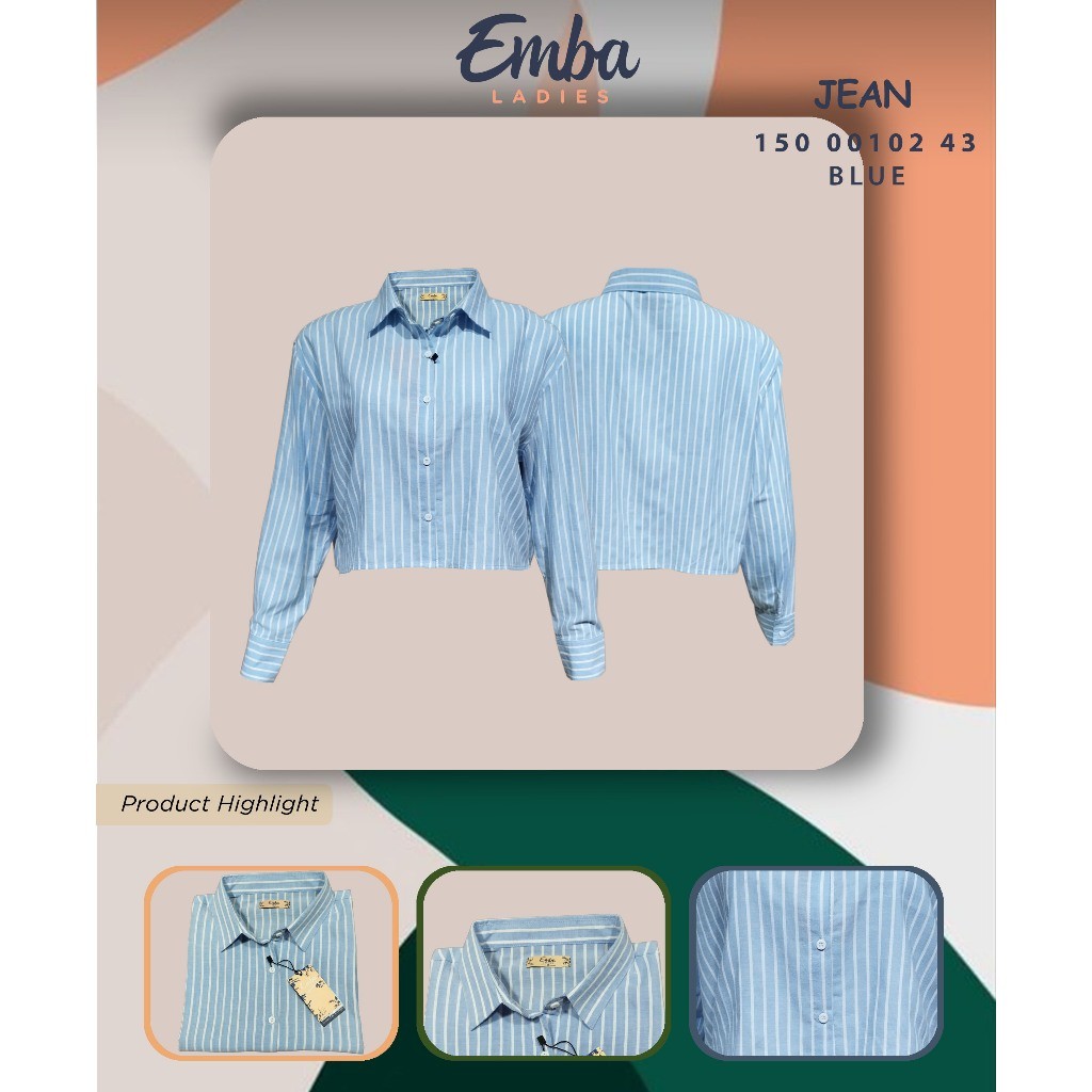 Emba Ladies - Jean Kemeja Wanita Lengan Panjang Collection