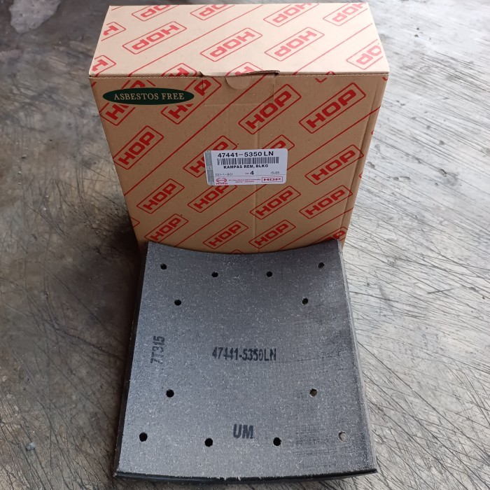 Brake Lining Kampas Rem Belakang Hino Fg235Ti/Rg/Rk/Rk8/R260 Asli