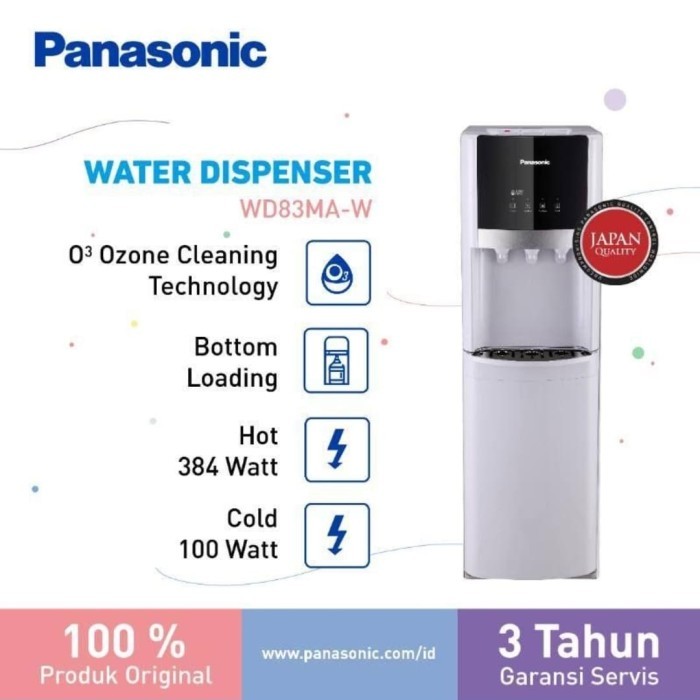 

Water Dispenser Panasonic Galon Bawah Ny-Wdb83Ma-W/K Wdb83Ma Original Dan Terpercaya