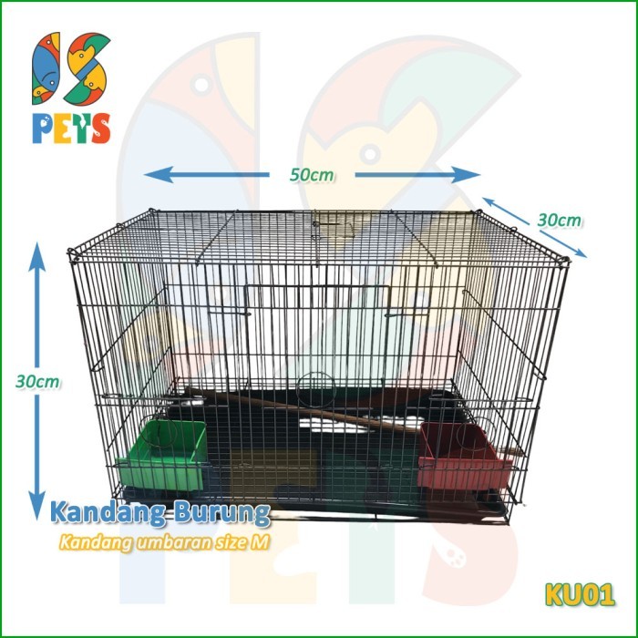 Kandang Burung Umbaran Import M Ku01 Lovebird Cockatiel Falk Conure #Gratisongkir #Sale #Discount