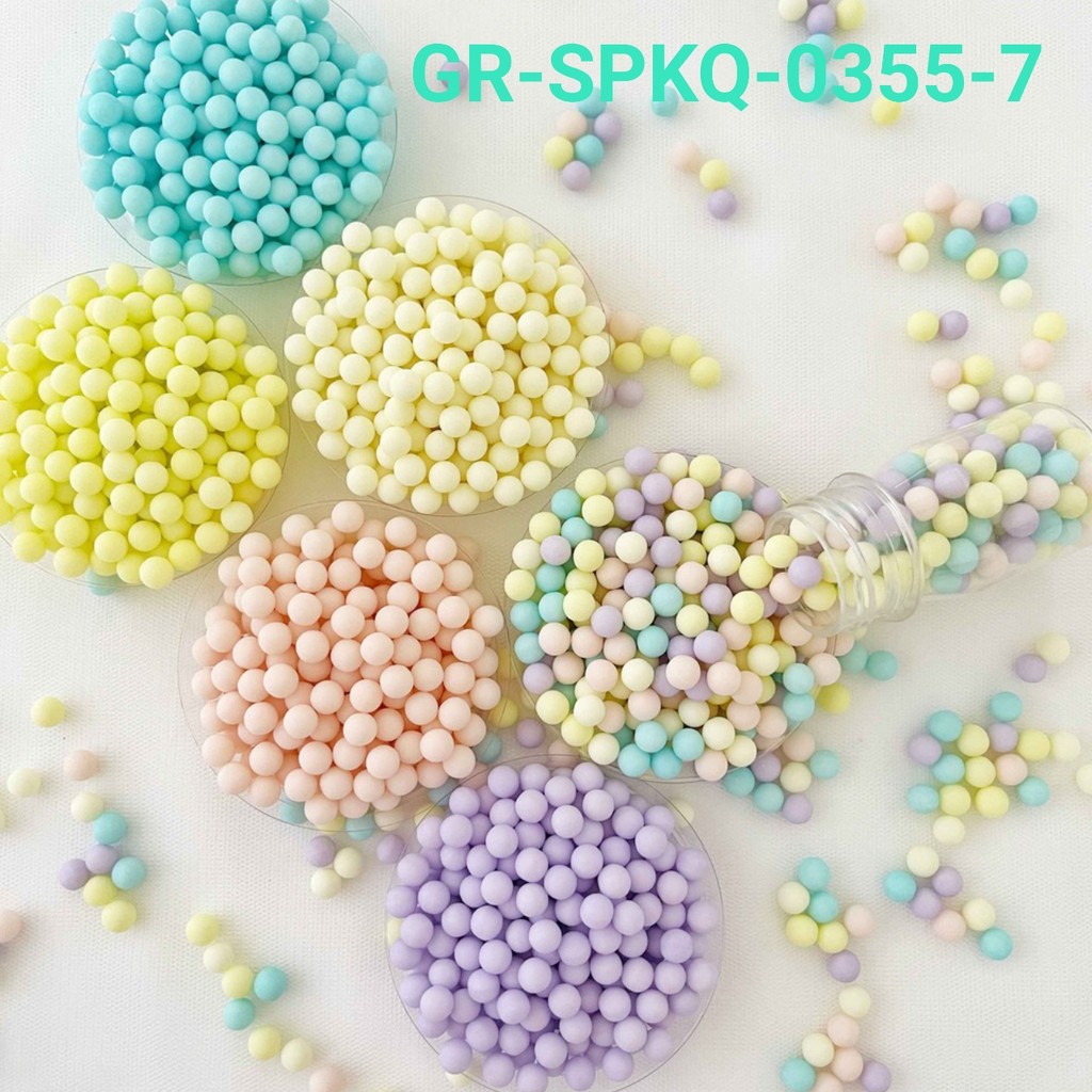 

GR-SPKQ-0355-7 Sprinkle springkel sprinkles 250gr mutiara telur pastel (sprinkles)