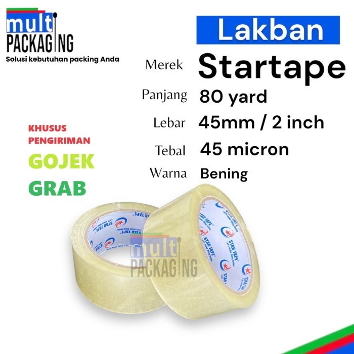 

Produk Terbaru Lakban Star Tape Uk. 45Mm X 80 Yard X 45 Micron Cod