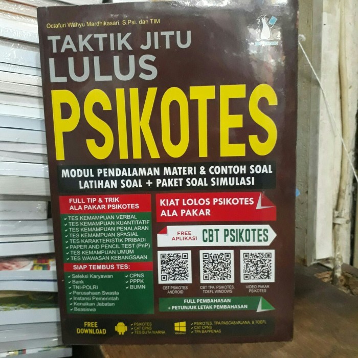 

Terbaru Taktik Jitu Lulus Psikotes Modul Pendalaman Materi & Contoh Soal. Terlaris