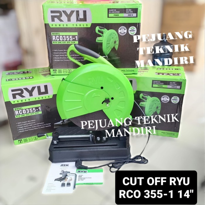 READY STOK!! MESIN POTONG BESI 14 INCH RYU RCO 355-1 / CUT OFF RYU RCO 355 14"