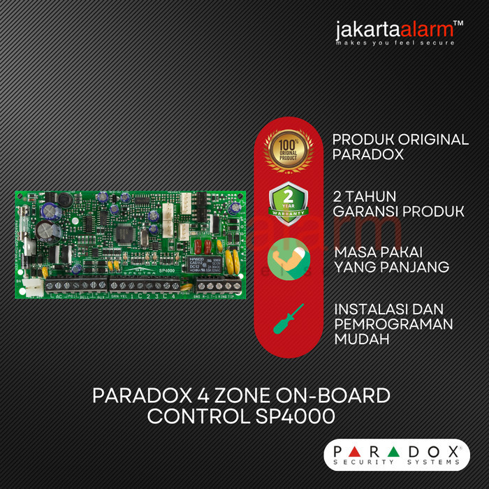 Alarm Control Panel 4 zone Paradox SP4000