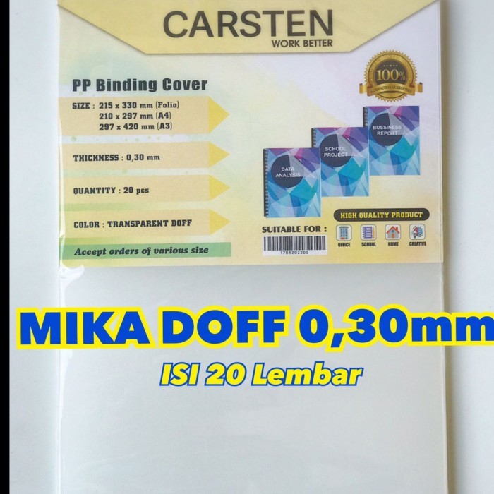 

TERBARU Cover Mika Doff Mika Jilid Buku 0,30mm isi 20pc PROMO!