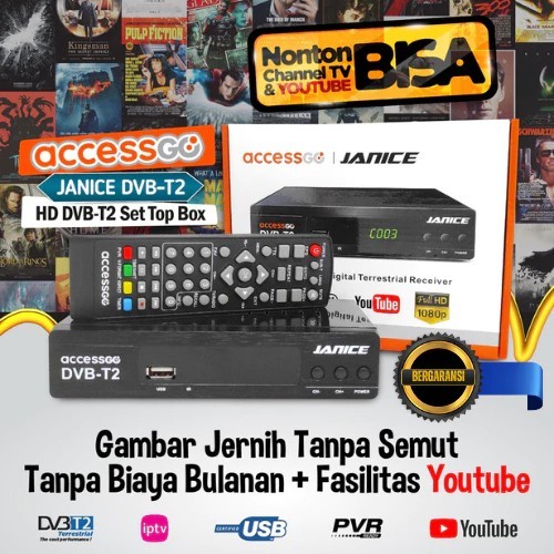 STB TV DIGITAL TERESTRIAL ACCESSGO JANICE DVBT2
