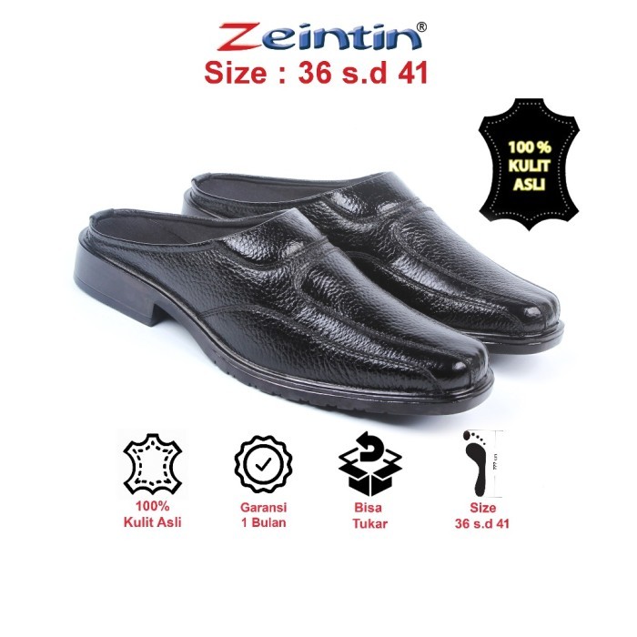 TERLARIS ZEINTIN - SEPATU SLIP ON PRIA SEPATU SANDAL KULIT PRIA SEPATU SELOP PRIA BUSTONG TUTONG
