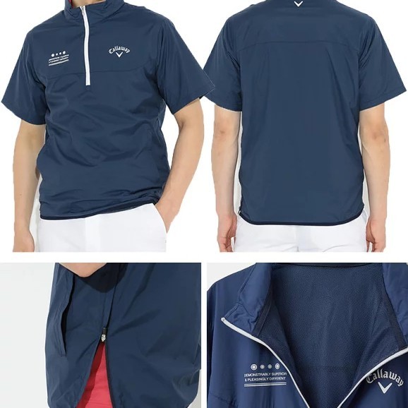 Produk Unggulan Callaway Ss22 Shirt Ss Half Zip Blouson / Golf Shirt Callaway