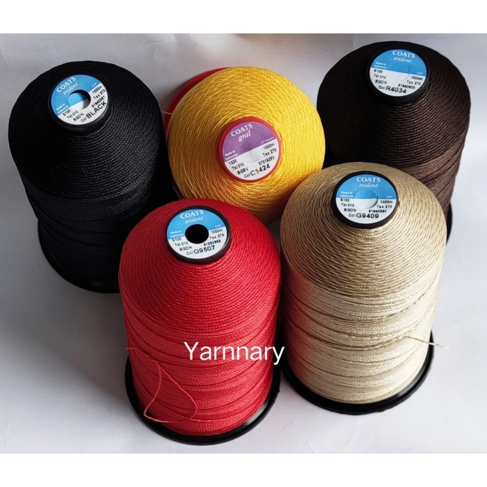 Benang Polyester tkt 10 untuk Jahit Kulit, Sol, Tas, dan Jok Mobil