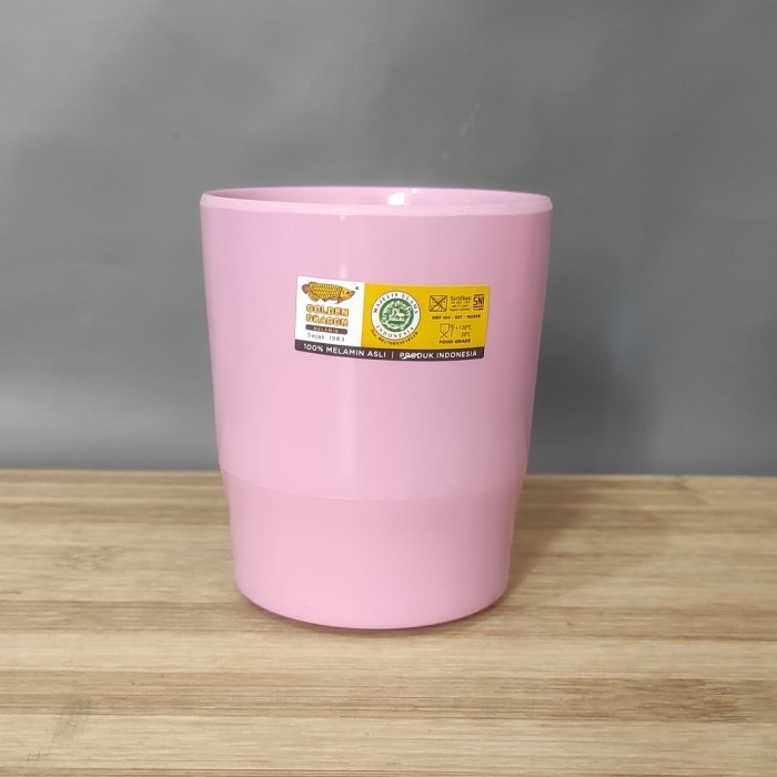 populer] Gelas Melamin Tebal Pink 280ml Golden Dragon B0101