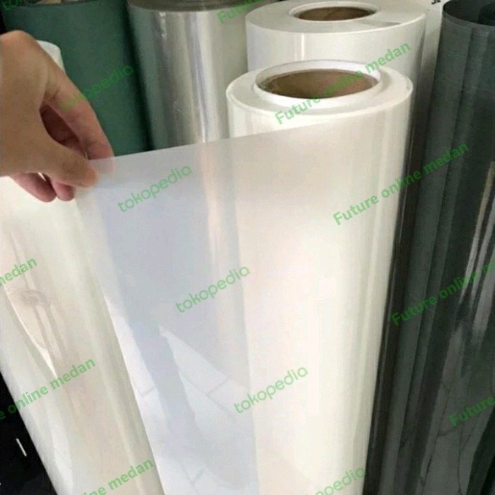 }}}}}}] Kertas dinamo Mika Film 0,12 mm Prespan plastik berwarna putih susu