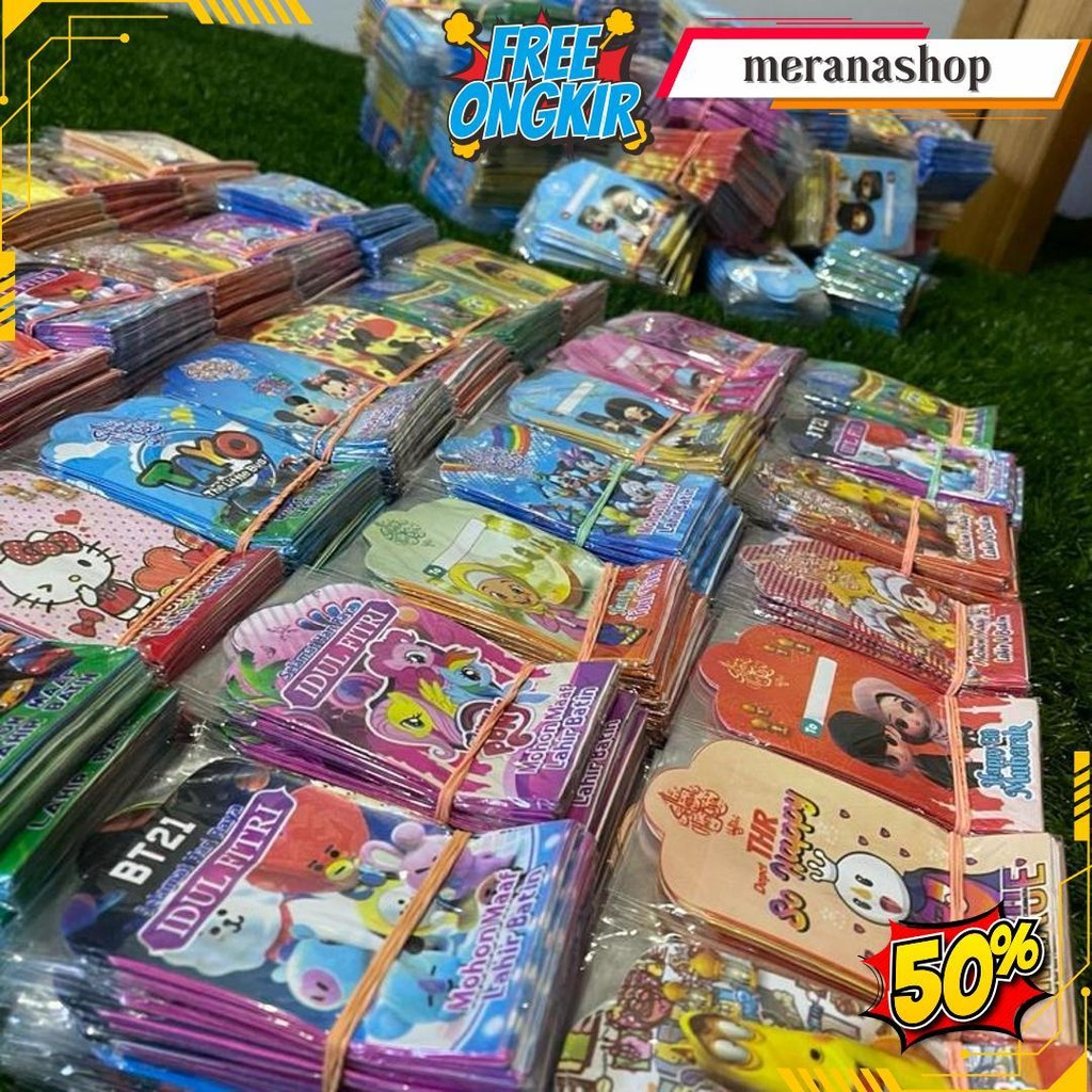 

Amplop Lebaran Karakter Isi 8Pcs Medium 7X12 Hadiah Gratis Ongkir