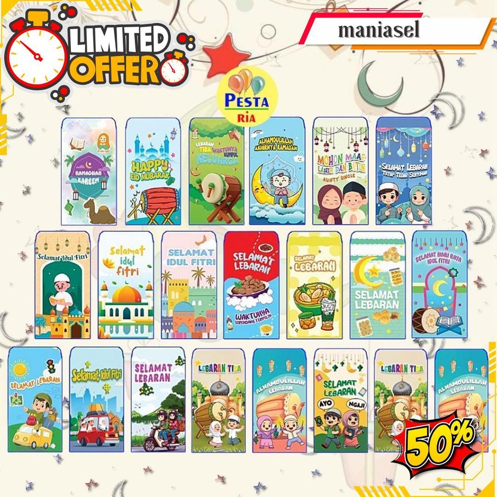 

Murah !!! (1Pak Isi 10Pcs) Amplop Lebaran Kecil Motif Anak Uk S, Angpao Lebaran Idul Fitri Mini Anak Uk S, Grosir Ready Stok, Amplop Idul Fitri, Angpao Lebaran 2025, Islamic, Lebaran, Idul Fitri, Eid Mubarak, Hari Raya, Fitr,Amplop Lebaran Lucu Termurah