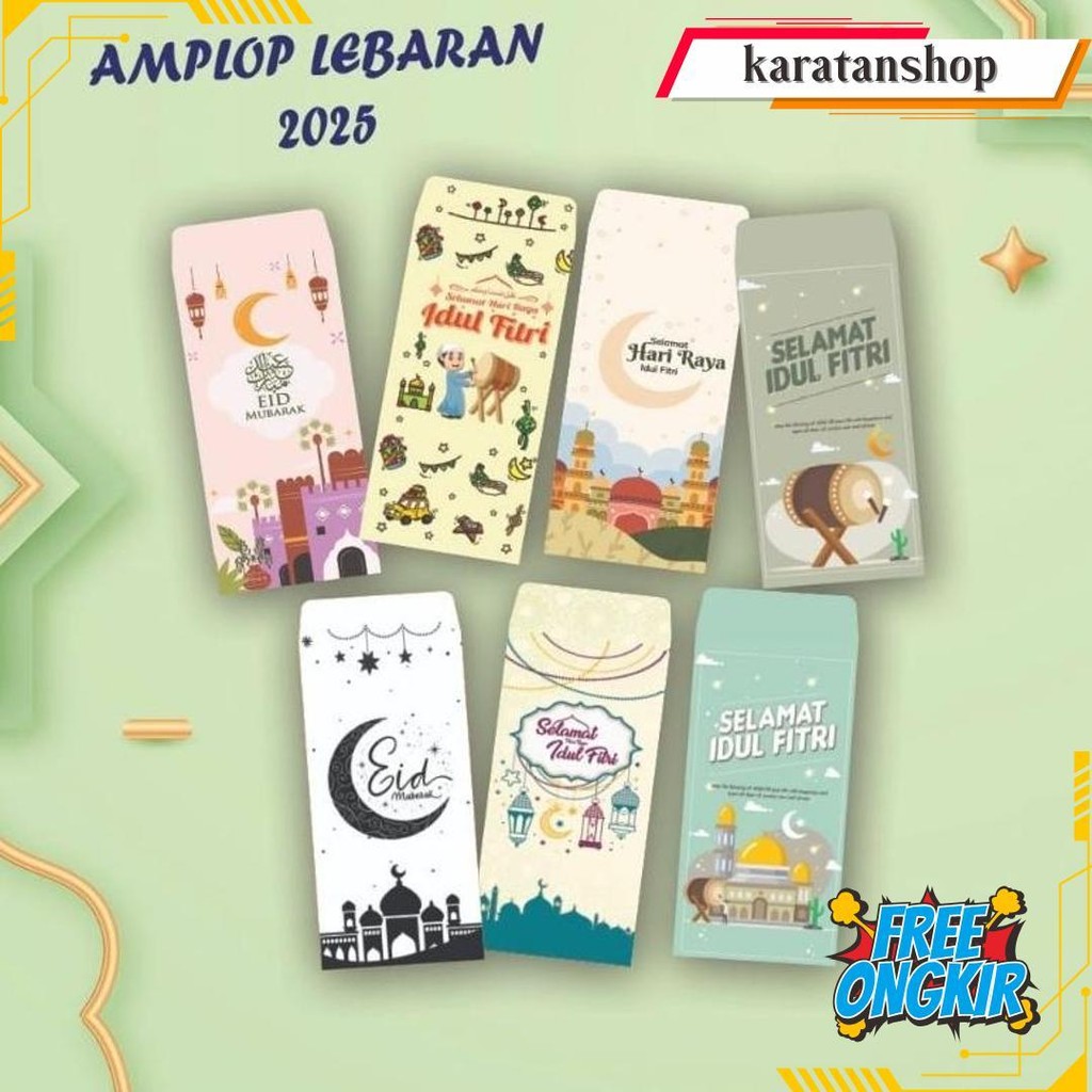 

Amplop Lebaran (Isi 10 Pcs)/Amplop Aestetic /Eid Mubarak /Ramadhan/Kareem/Idul Fitri/Amplop Lebaran Unik/Amplop Lebaran Murah Cod