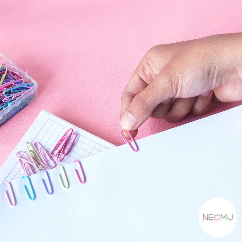 

[Pelangi Stationery] BANTEX Paper Clip Warna Warni 26mm/28mm 100 pcs