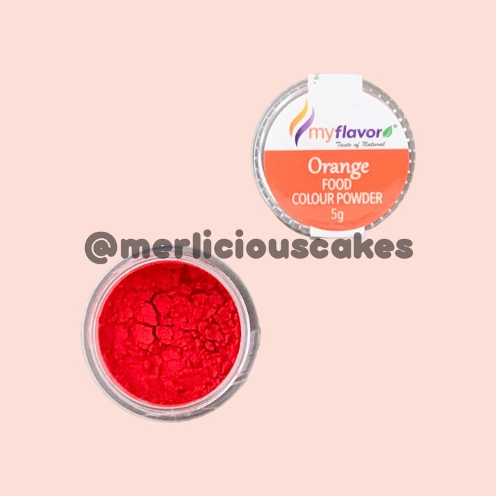 ~@~@~@~@] Orange Food Colour Powder My Flavor Pewarna Makanan Bubuk 5 Gram