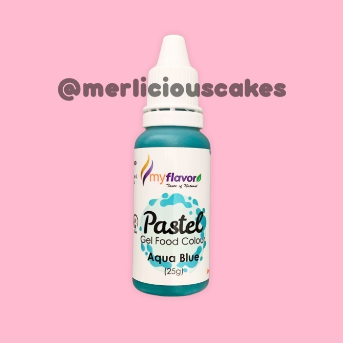 

>>>>>] Aqua Blue Pastel Gel My Flavor Food Color Food Colour Pewarna Makanan