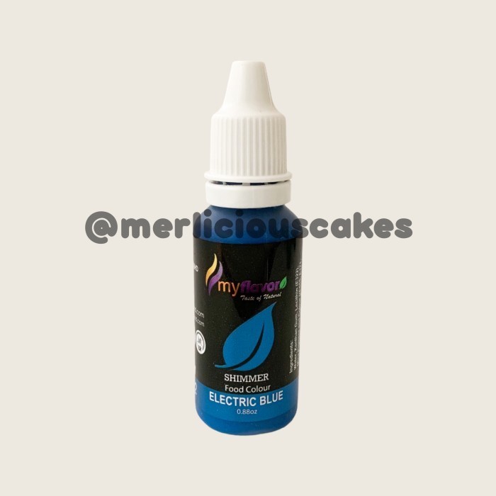 

$$$$] My Flavor Electric Blue Shimmer for Cake Painting Pewarna Makanan