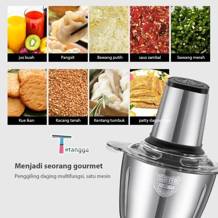 SF5000 BLENDER PENGGILING DAGING STAINLESS STEEL 2 LITER