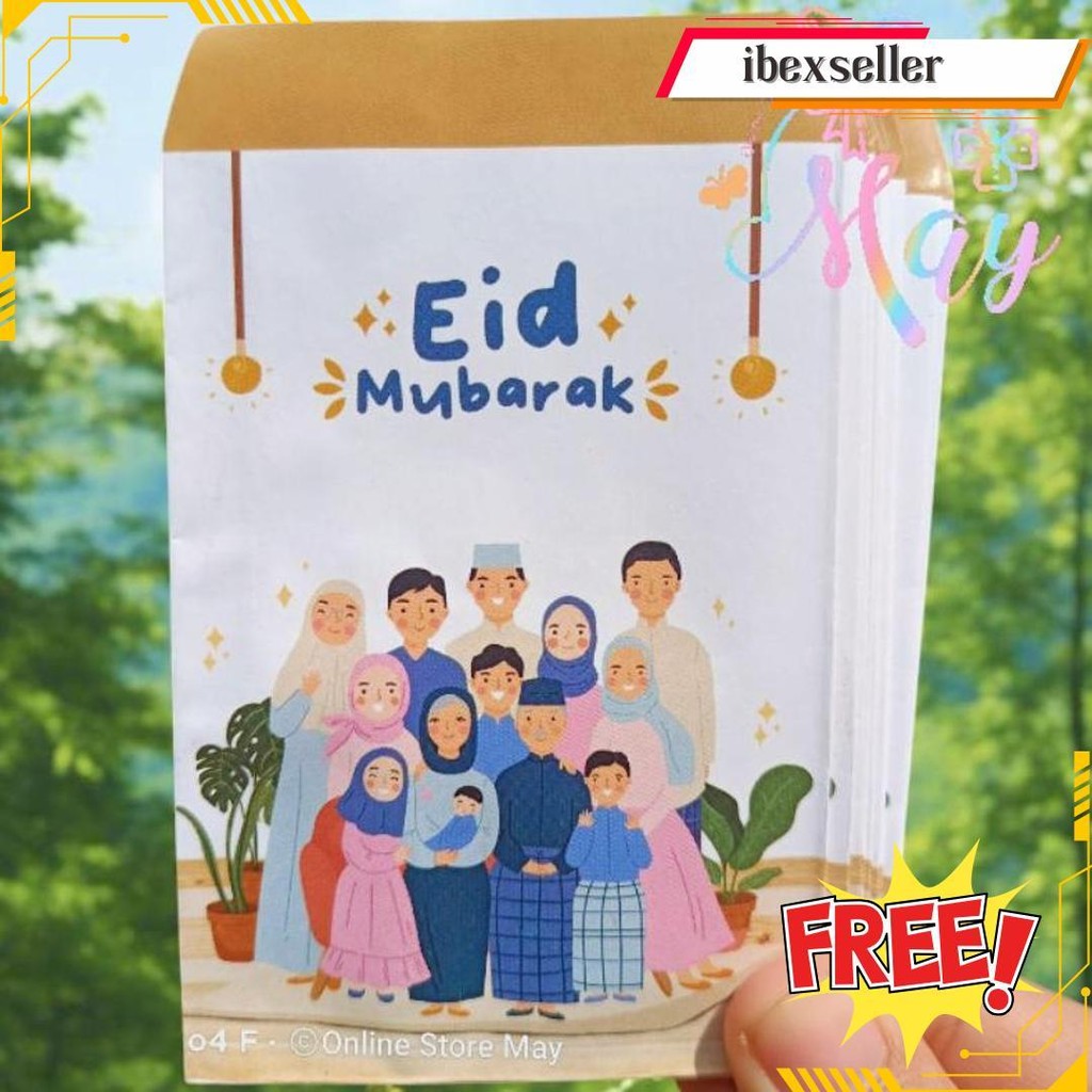 

{Isi 10 Pcs} Premium Amplop Lebaran 2025 Motif Unik Lucu Original Produk