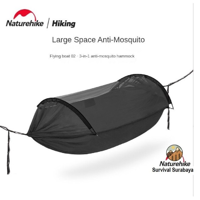 TERBARU HAMMOCK 3 IN 1 ANTI MOSQUITO NATUREHIKE CNH22HJ001 PROMO
