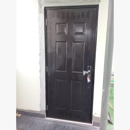 PINTU RUMAH PLAT BAJA FULLSET KUSEN DAN HANDLE / PINTU UTAMA / PINTU KAMAR