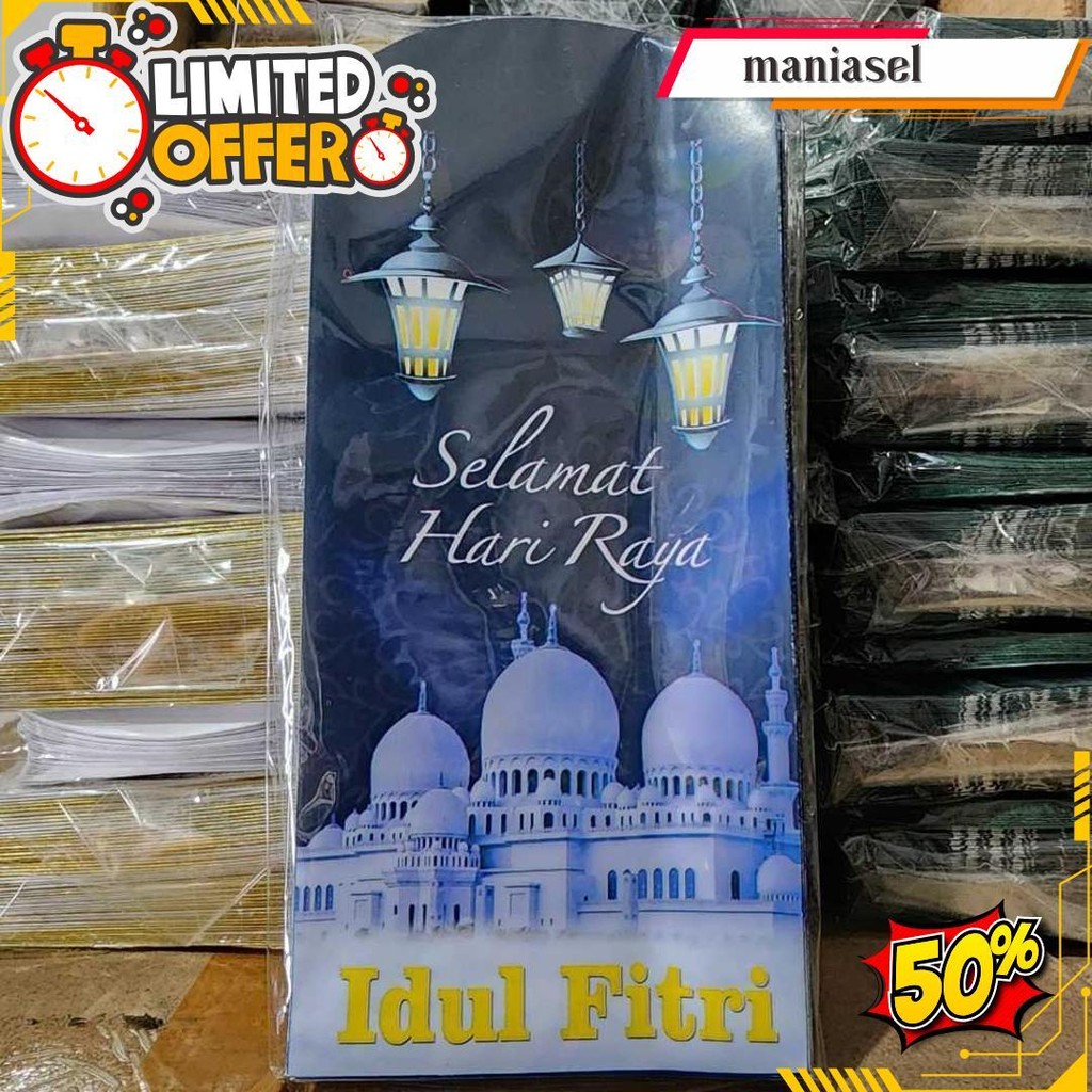 

100Pcs Dan 50Pcs Amplop Idul Fitri Karakter Ukuran Besar L 8X15Cm Amplop Ampau Lebaran Grosir 1 Pak Termurah Banget
