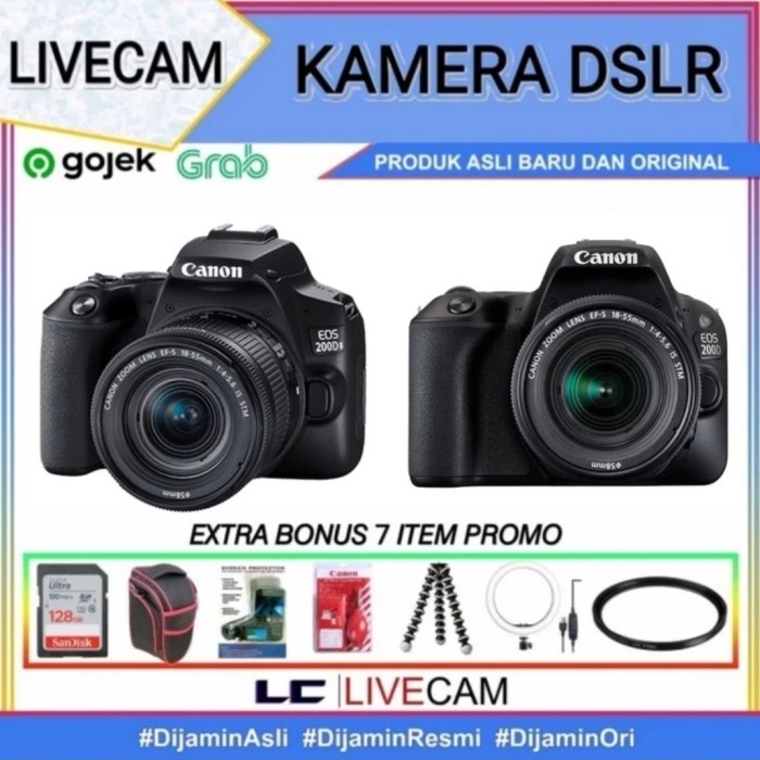 Canon Eos 200D Mark Ii Kit 18-55Mm / Kamera Canon 200D Ii Kit 18-55