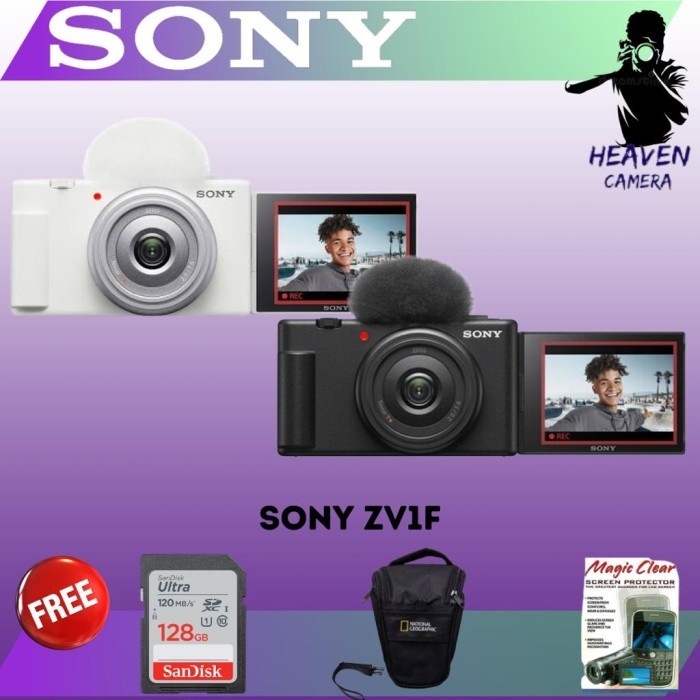 Sony Zv-1F / Sony Zv 1F / Sony Zv1F Digital Compact Kamera Vlog 4K
