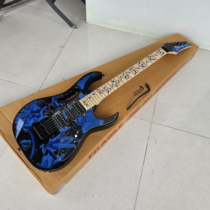 New Gitar ibanez jem flower biru