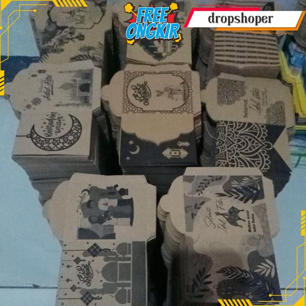 

Angpau Lebaran/Amplop Lebaran Kraf 1Kg Masih Lembaran(Kurleb 500Pcs) Termurah Banget
