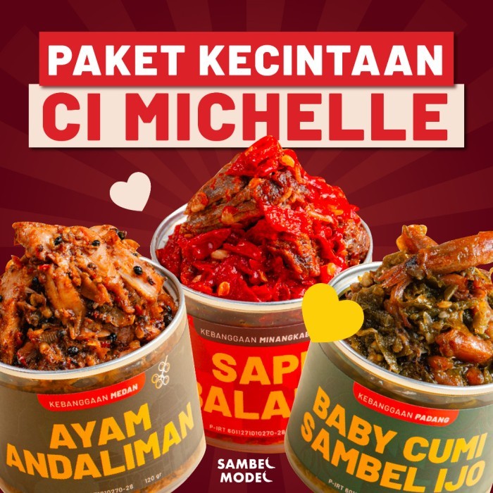

TERLARIS SAMBEL MODEL - PAKET SAMBEL LENGKAP [3 IN 1] KECINTAAN CI MICHELLE SAMBAL LAUK HALAL TAHAN