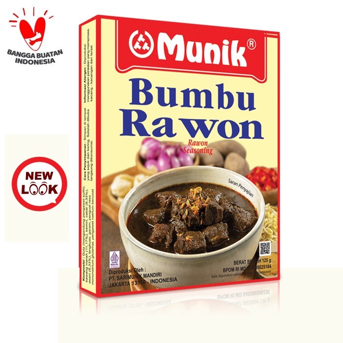 

TERLARIS BUMBU MUNIK RAWON 125 GRAM MURAH!!! MURAH