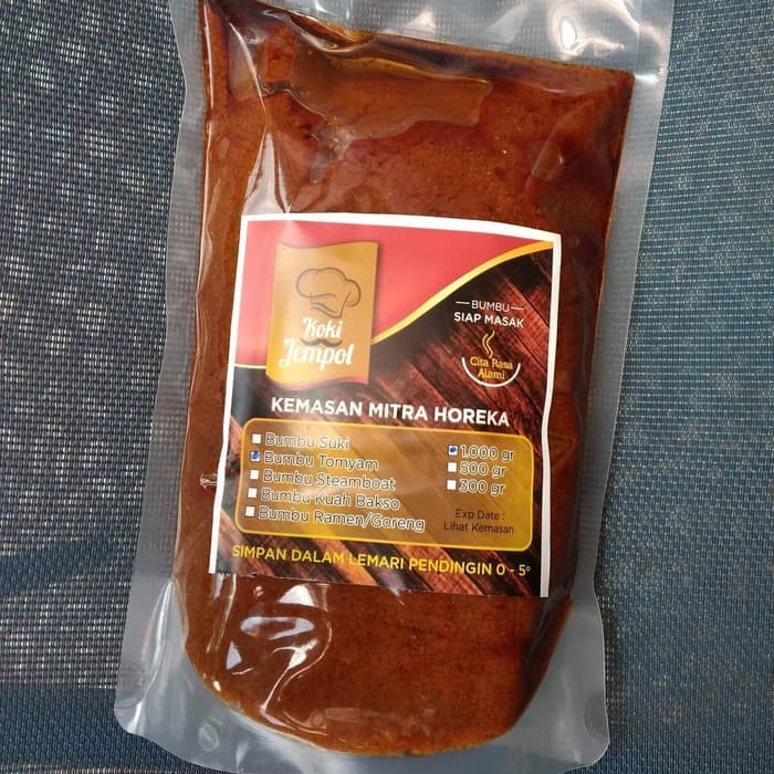 

TERLARIS BUMBU MASAK INSTANT TOMYAM KOKI JEMPOL 1000 GR MURAH!!! MURAH