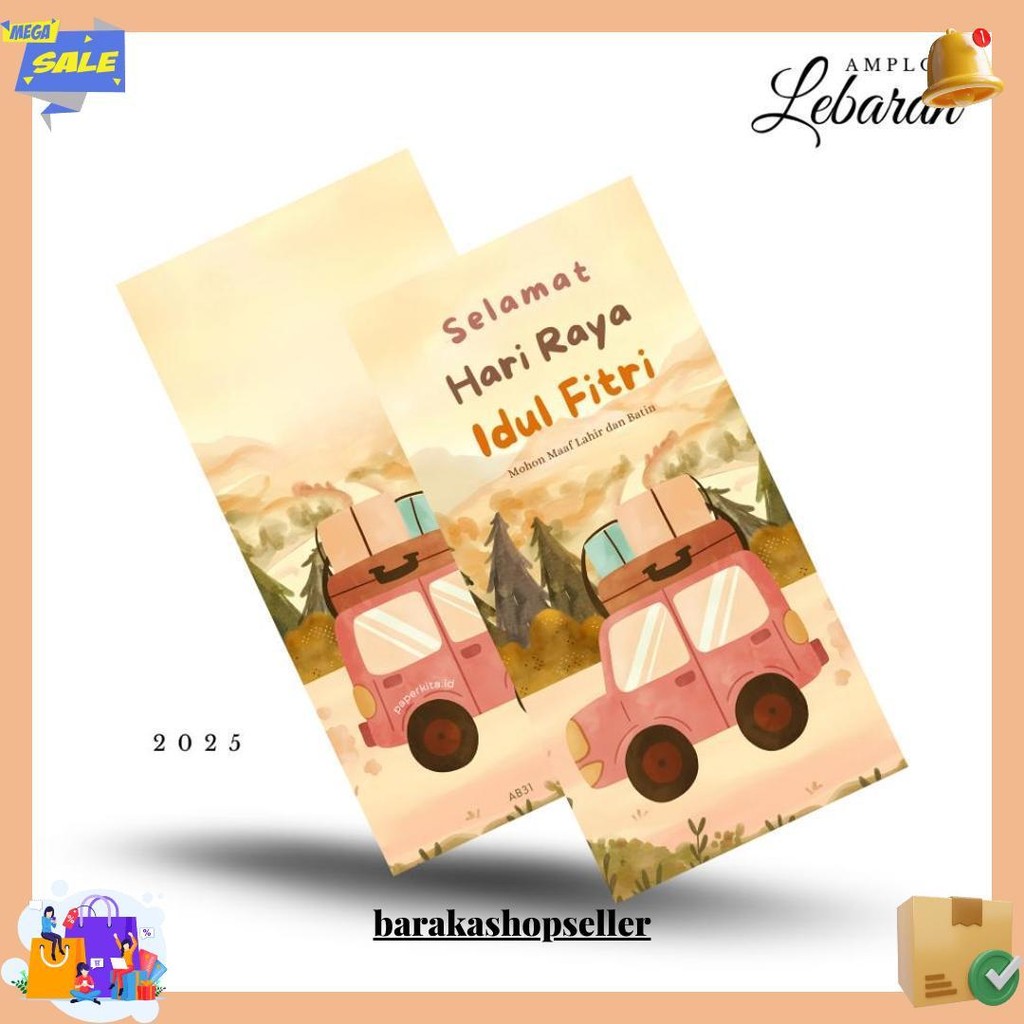 

Amplop Lebaran Panjang Premium Isi 50 Angpau Desain Tema Mudik Aesthetic Idul Fitri 2025 Terlaris