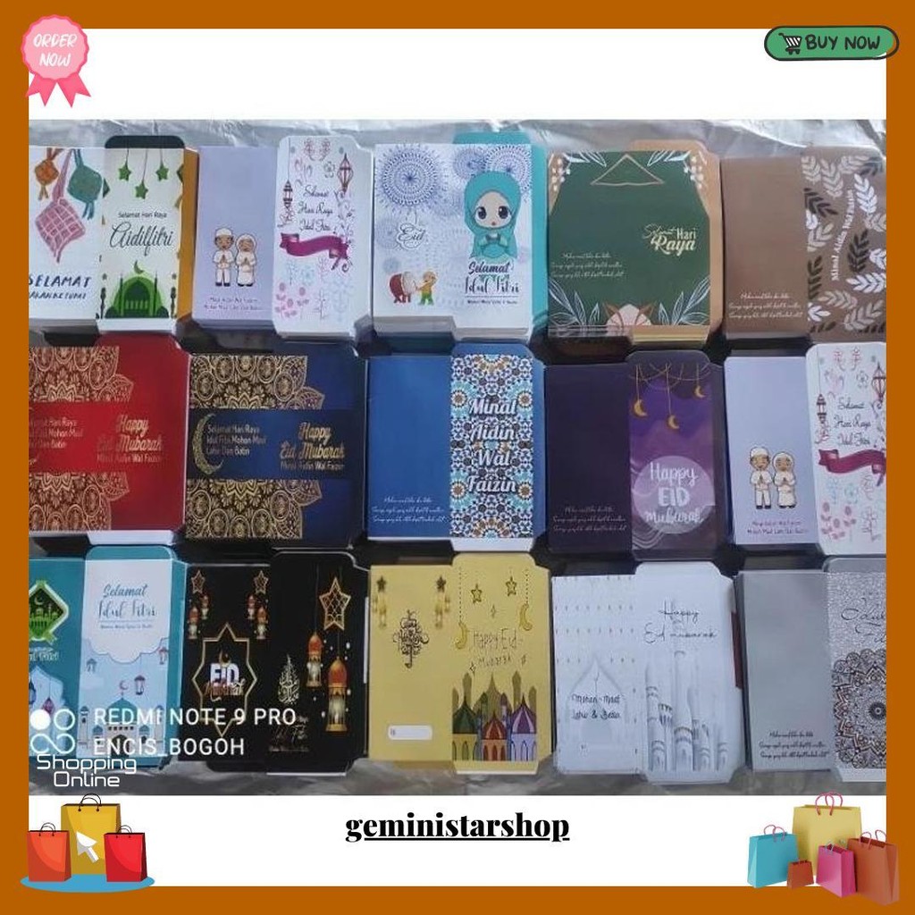 

1 Pak Isi 10 Lembar Amplop Lebaran Panjang Uk 7*18 Original Produk
