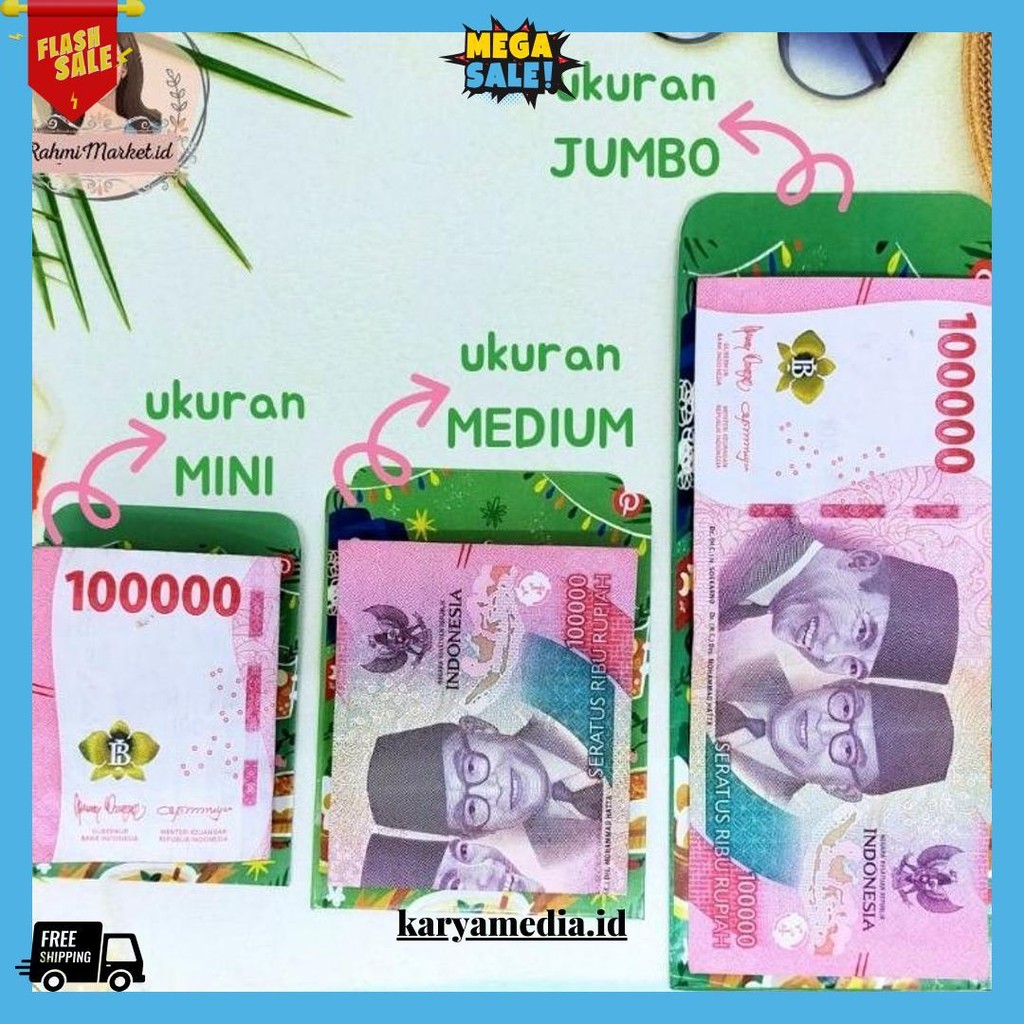 

Mini Amplop Lebaran Part 2 Ukuran 5,5 9 Cm Bisa Cod