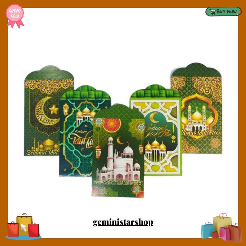 

Amplop Lebaran Isi 50 Lembar Angpao Idul Fitri Thr Lucu Unik Motif Karakter Gratis Ongkir