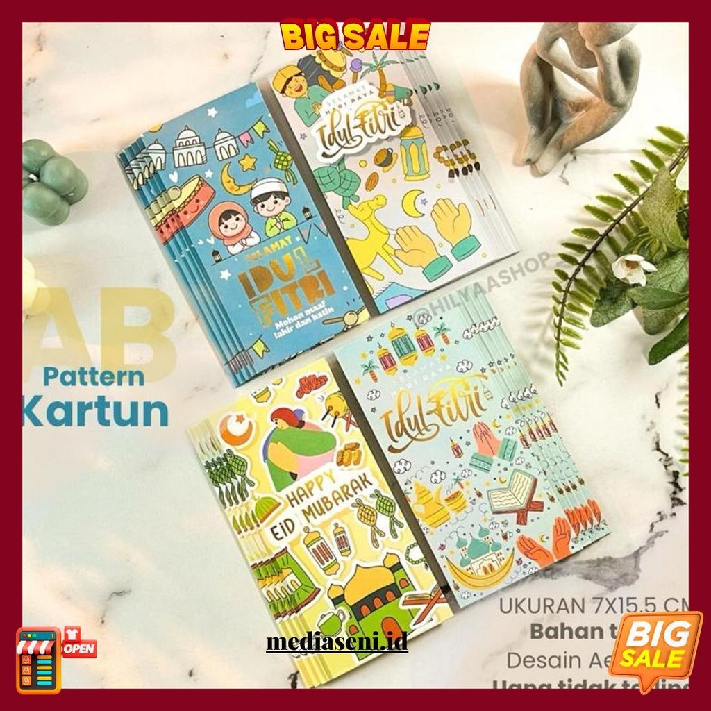 

[Ukuran Uang] Isi 20 Pcs Amplop Lebaran Premium / Amplop Lebaran Murah / Angpau Lebaran Original Produk